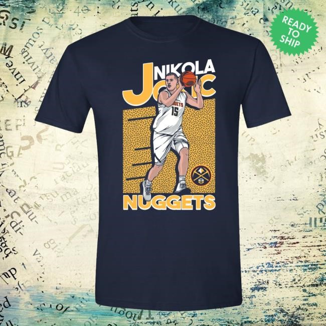 Official Nuggets #15 Nikola Jokić In Action Shirt - New Good Shirt