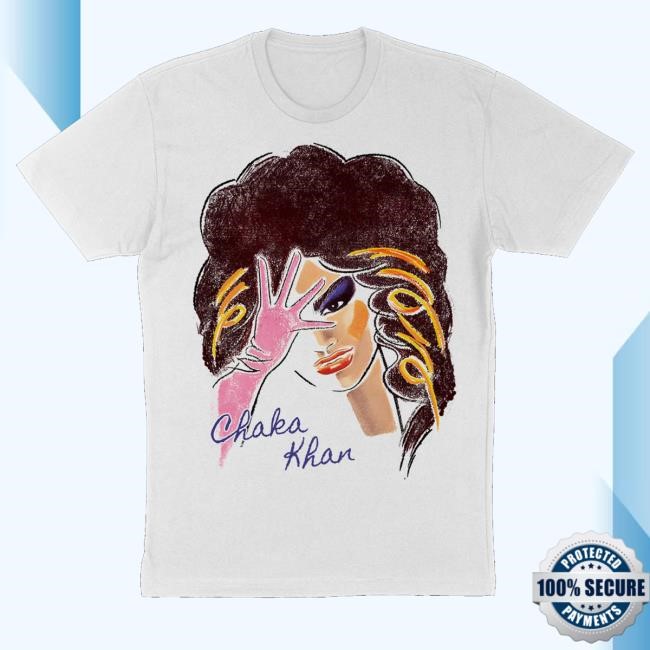 Chaka Khan Merch Chaka Khan Illustration Long Sleeve Shirt In White - New Good Shirt