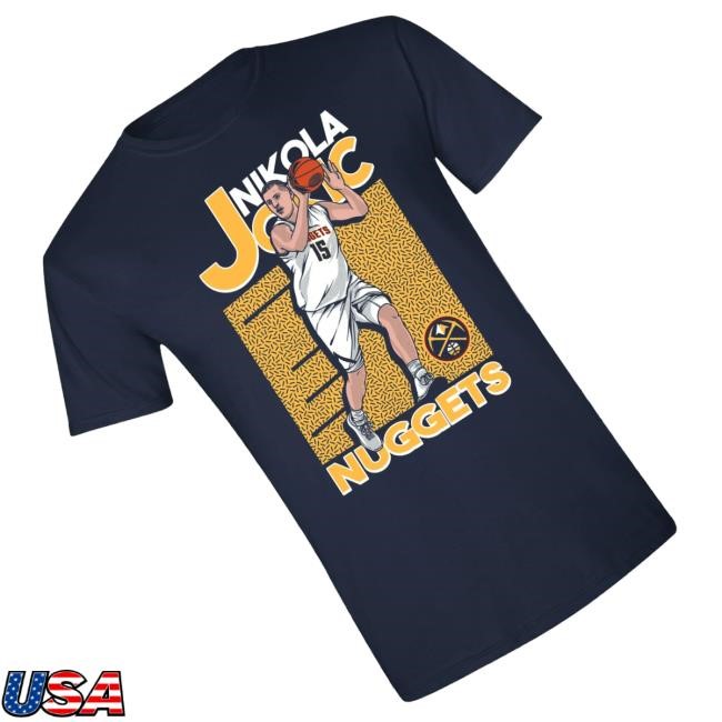 Official Nuggets #15 Nikola Jokić In Action Shirt - New Good Shirt