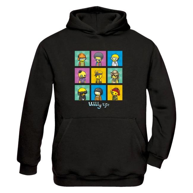 Trending Wobbly Life Merch Store Multi Character Crewneck Sweatshirt - New Good Shirt